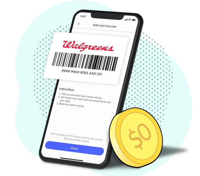 deposit cash using barcode
