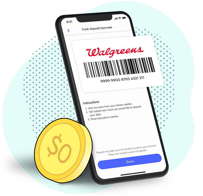 deposit cash using barcode